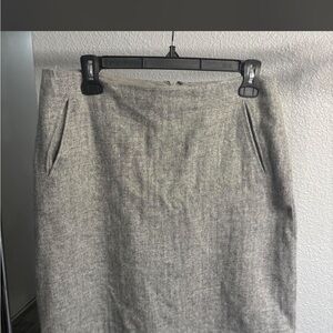 Talbots Classic Gray Pencil Skirt